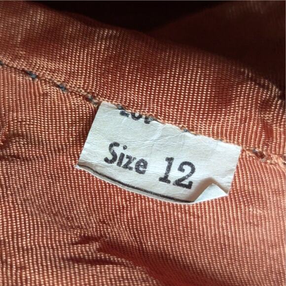 Vintage 1960s Plaid Wool Blazer Womens Size 12 Brown Blue Lined Jacket 2 Button - Picture 4 of 5